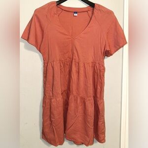 Old Navy Coral Short Sleeve Dress